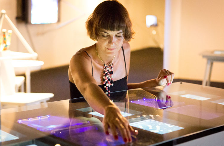 Project Genesis – l'une des expositions à l'Ars Electronica Center – se déploie sur deux étages du bâtiment. Les œuvres sont regroupées en quatre ensembles thématiques: Biomédias, Hybrides Synthétiques, Ethiques de la Génétique et Science Citoyenne.