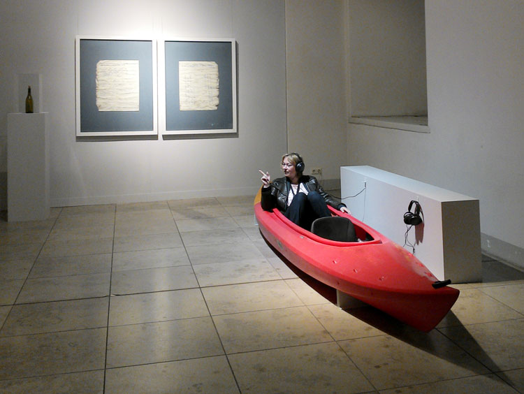 Manu Luksch, Kayak Libre, installation. Latvian National Museum of the Arts, Riga