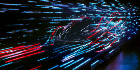 McLaren, animation en light painting